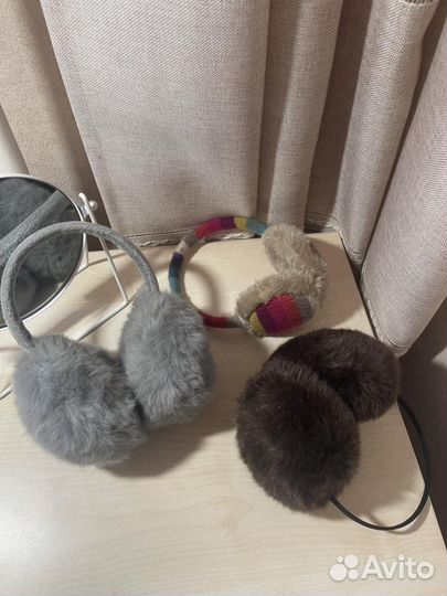 Меховые наушники