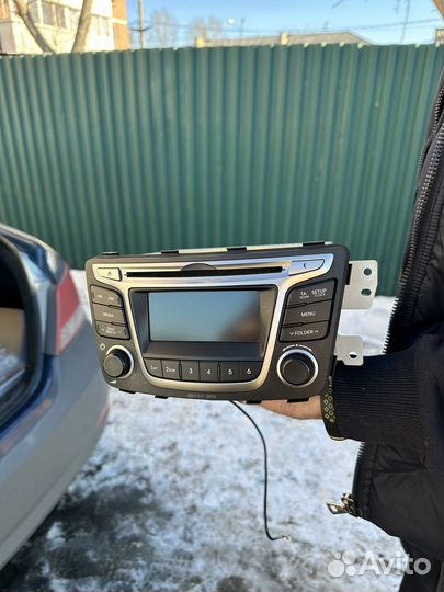 Штатная магнитола на hyundai solaris