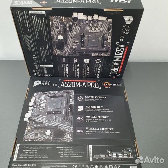 Материнская плата MSI A520M-A PRO (AM4, mATX)