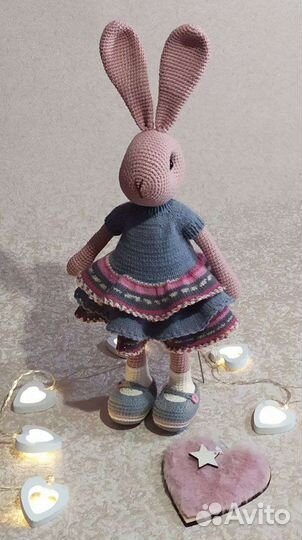 Мягкая игрушка заяц ручная работа