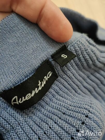 Джемпер голубой р. S Aventura Швеция хлопок