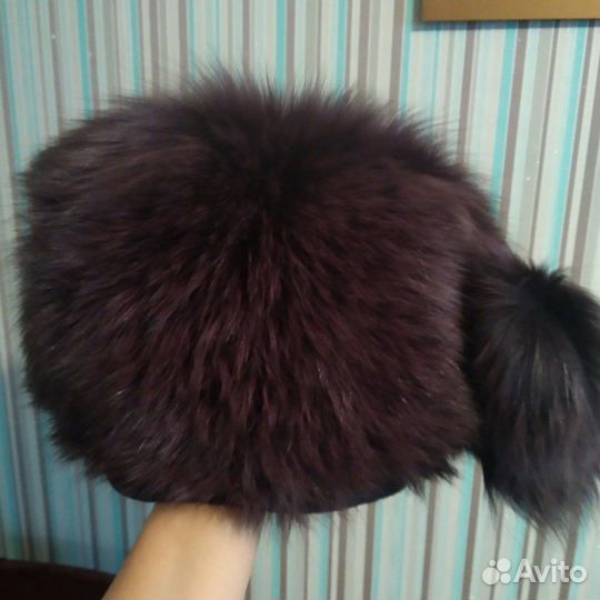 Шапка крашенный песец