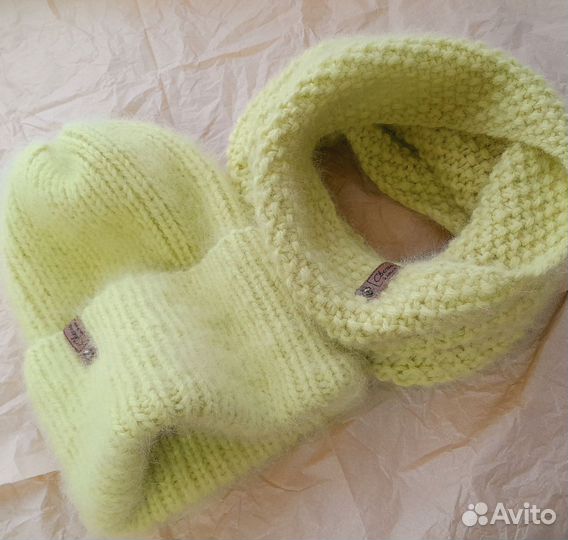 Комплект шапка и снуд женский