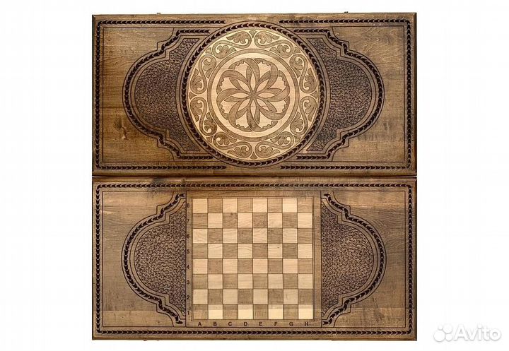 Нарды и шашки резные Волшебный Майрамут 60 х 60 см бук Армения 62405