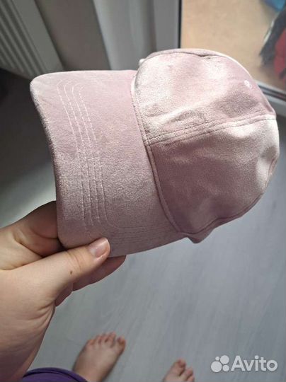 Кепка befree розовая велюр