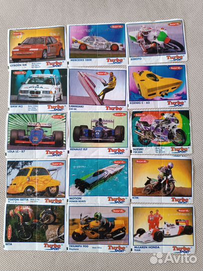 Вкладыши от жвачек