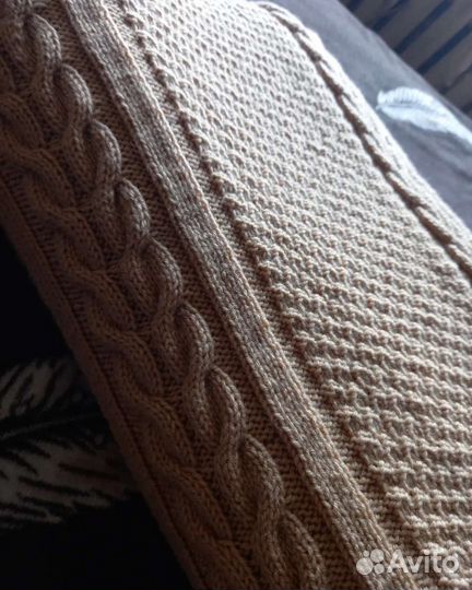 Вязаный плед