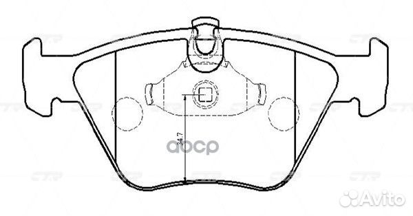 CKB-4 Колодки тормозные дисковые перед GK
