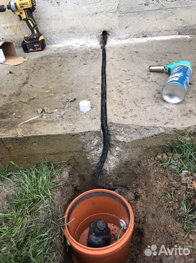 Монтаж кунтура заземления