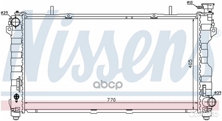 Радиатор двигателя chrysler voyager 2.4i 01- 61