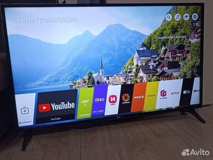 4К телевизор LG 49 дюймов 125 см SMART TV Wi-Fi