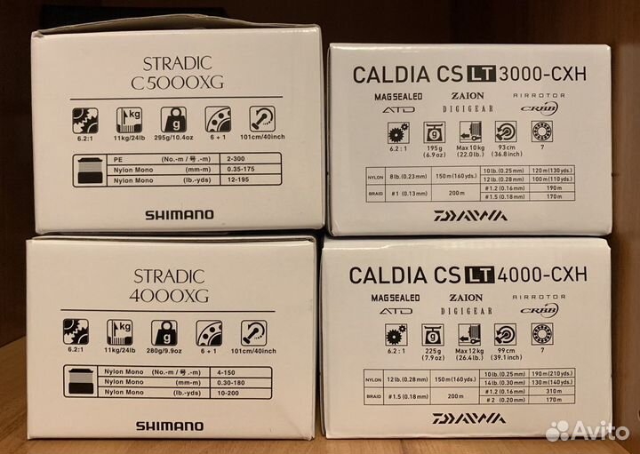 Скоростные катушки Shimano и Daiwa
