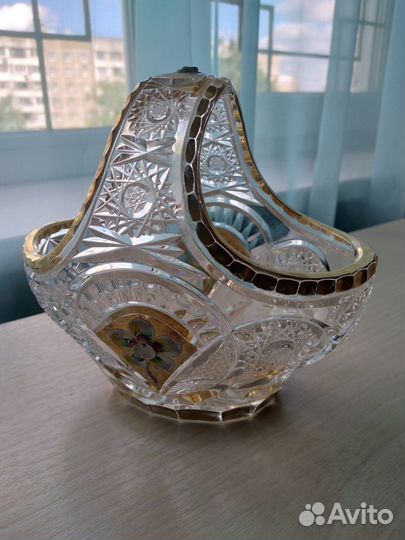 Богемский хрусталь с позолотой