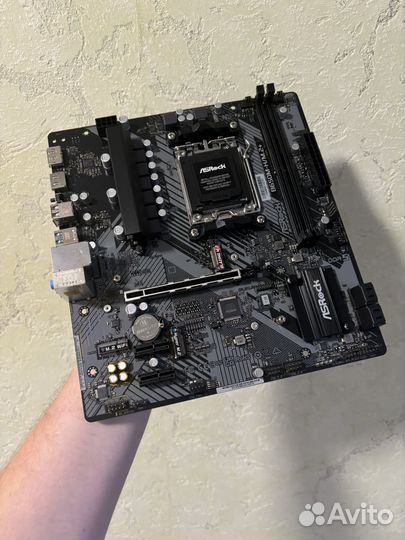 Материнская плата asrock b650m-h / m.2+ (новая)