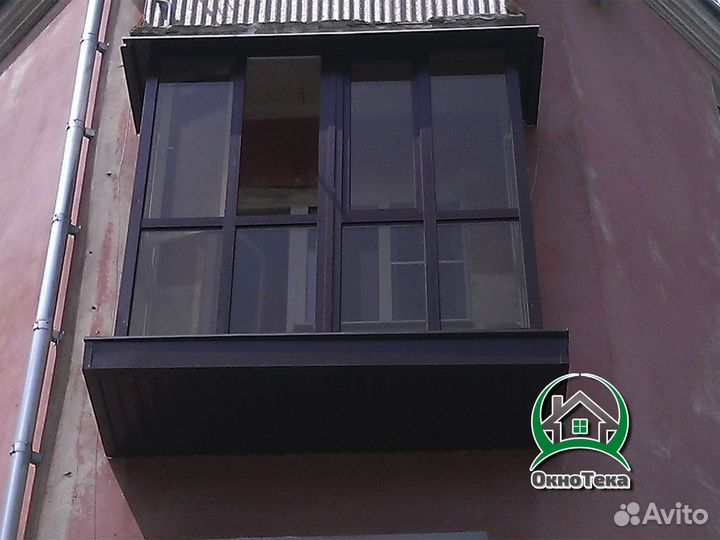 Балкон с отделкой