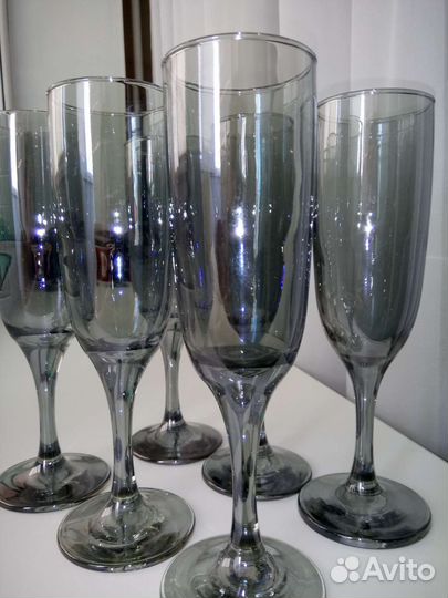 Винтажный набор фужеров