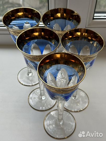 Бокалы хрустальные Богемия