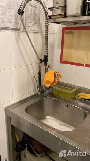 Мойка со столом для отходов и душем