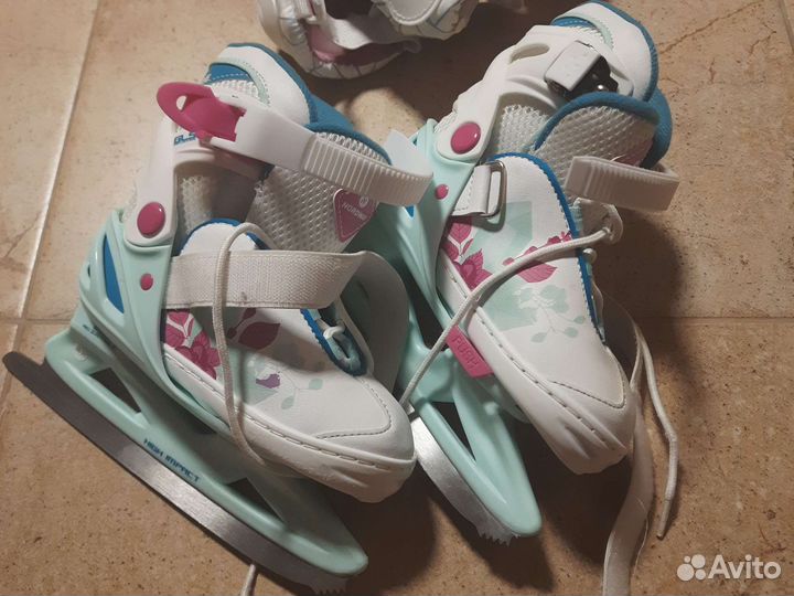 Коньки детские раздвижные, 26-31 размер