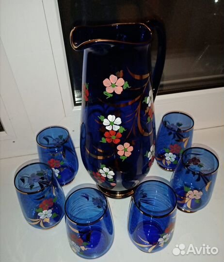Винтаж набор стекло