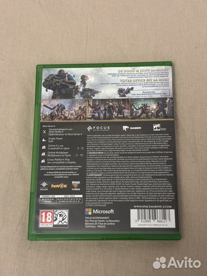 Warhammer 40000 space marine 2 xbox диск