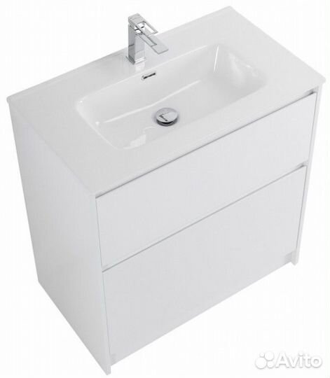 Тумба с раковиной BelBagno Kraft 80-PIA-BB800ETL Bianco Opaco