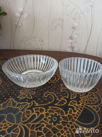 Вазы (конфетницы), стекло, СССР