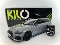 Audi RS4 B9 Avant 2022 autokol 1:18 Nardo Gray