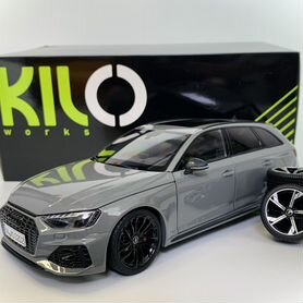 Audi RS4 B9 Avant 2022 autokol 1:18 Nardo Gray