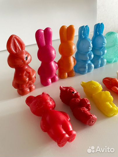 Игрушки СССР зайцы, мишки