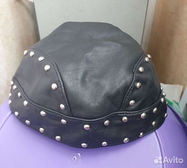 Кожаная бандана с металлическими закрепками