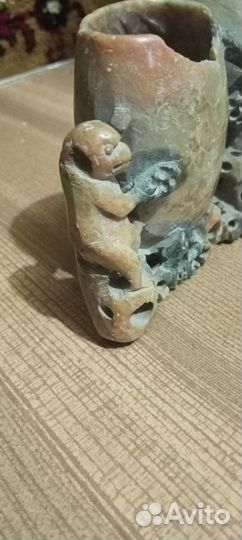 Каменная пепельница,карандашница