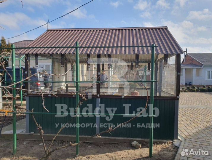 Мягкие окна для беседки