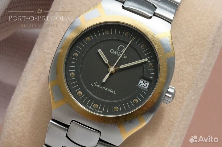 Часы Omega Seamaster Polaris сталь/золото оригинал