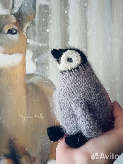 Пингвинчик вязаная игрушка