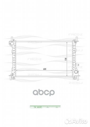 Радиатор ford focus 98