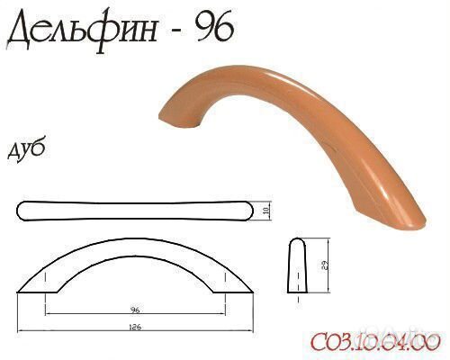 Ручки скобы мебельные пластик