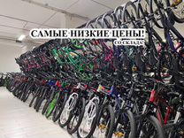 Огромный склад велосипедов