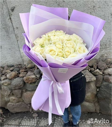 Большие букеты с розами. 15 25 51 101 роза