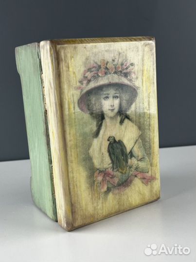 Шкатулка ручной работы, деревянная