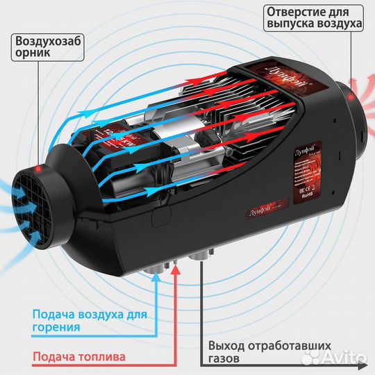 Автономный отопитель, дизельный