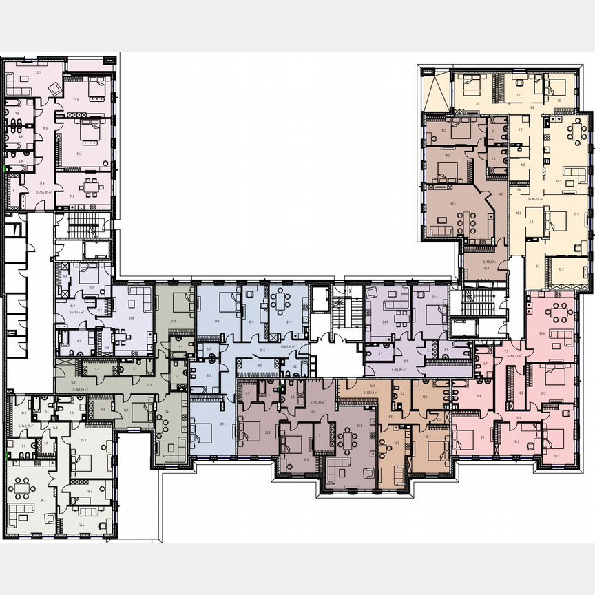 4-к. квартира, 159,2 м², 4/7 эт.