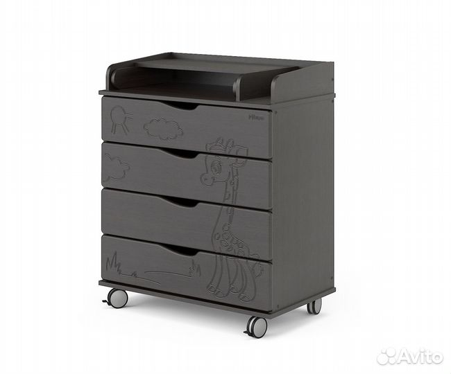 Комод с пеленальным столиком Pituso Жирафик Венге