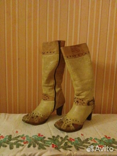 Сапоги Натуральная Кожа Италия р. 39