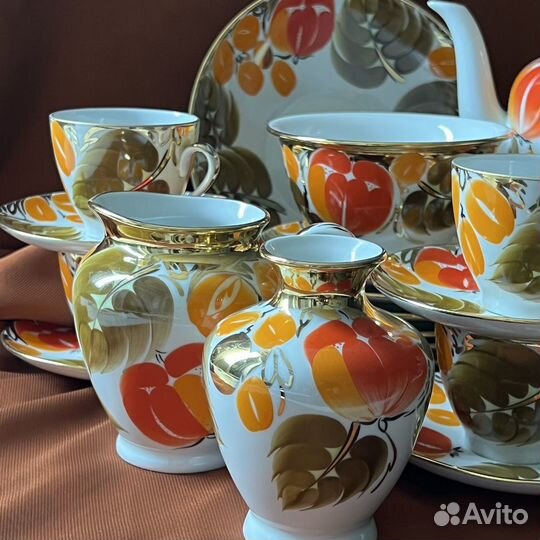 Кофейный сервиз лфз. «Щедрая осень» СССР