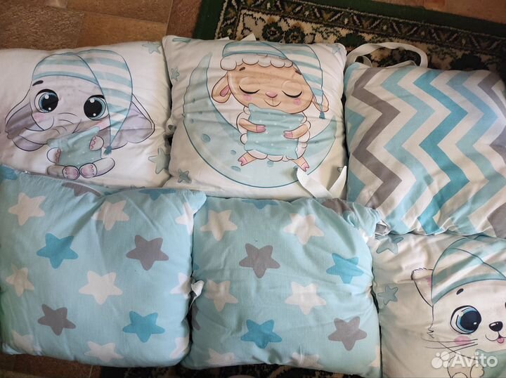 Бортики в детскую кроватку бу