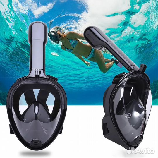 Маска для снорклинга полнолицевая