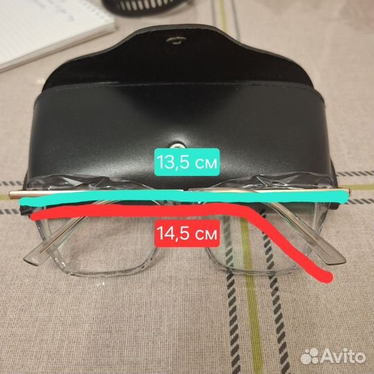 Очки с линзами П -3,75, Л - 3,25