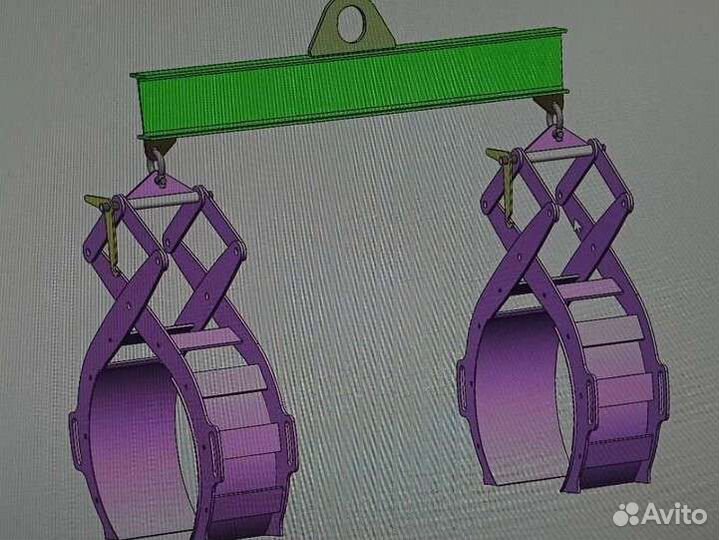Захват для бревна клещевой до 400мм