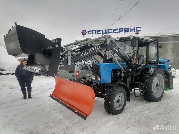 Отвал гидроповоротный на Беларус